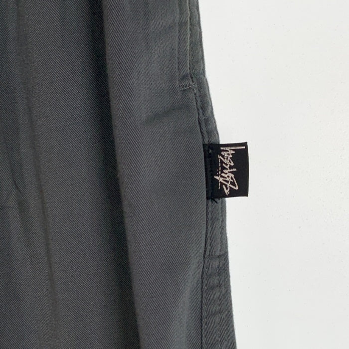 80-90's STUSSY ステューシー ビーチパンツ イージー グリーン グレー USA製 黒タグ Size M 福生店