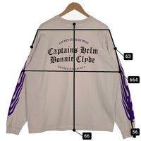 CAPTAINS HELM キャプテンズヘルム BONNIE CLYDE ボニークライド #WONDER MAKERS L/S TEE ワンダーメイカーズ 長袖 Tシャツ ロンT グレー CH23-BC-T01 SizeM 福生店