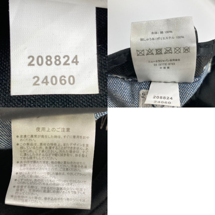 NEW ERA ニューエラ NEW YORK YANKEES デニムペイントダメージ加工 ベースボールキャップ ライトインディゴ size8(63.5cm) 瑞穂店