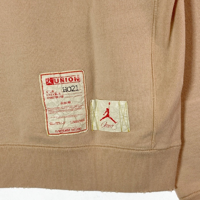AIR JORDAN エアジョーダン × UNION ユニオン クルーネック スウェット ベージュ sizeL 瑞穂店