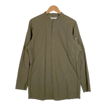 nonnative ノンネイティブ 16AW TOURIST LONG SHIRT C/T ARMY CLOTH バンドカラー ロングシャツ オリーブ スナップボタン NN-S3011 Size 1 福生店