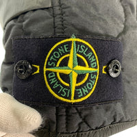 STONE ISLAND ストーンアイランド MODIFIED PANAMA ナイロンミックス ジップアップベスト 中綿 プリマロフト ブラック 7515G0840 size L 福生店