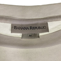 90`s BANANA REPUBLIC バナナリパブリック プリント ポケットTシャツ ホワイト USA製 Size M 福生店