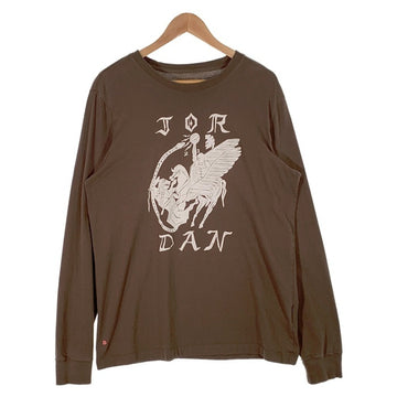 JORDAN BRAND ジョーダンブランド Umar Rashid LS TEE プリント ロングスリーブTシャツ ブラウン DV8424-274 Size L 福生店