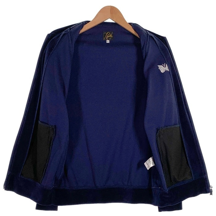 Needles ニードルス R/C Velour Track Jacket ベロア ジップアップ トラックジャケット ネイビー Size M 福生店