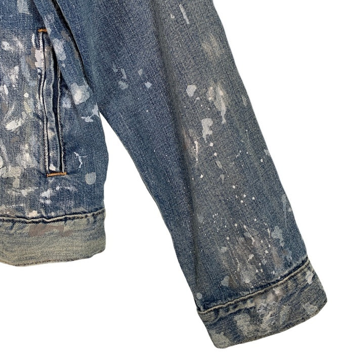 DENIM&SUPPLY RALPH LAUREN デニム&サプライ ラルフローレン デニムトラッカージャケット USED/ペンキ加工 インディゴ Size L 福生店