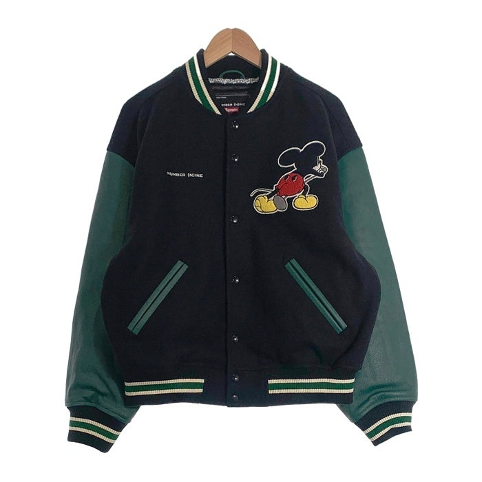SUPREME シュプリーム NUMBER (N)INE ナンバーナイン 25AW Mickey Mouse Varsity Jacket ミッキーマウス バーシティジャケット ブラック グリーン Size M 福生店