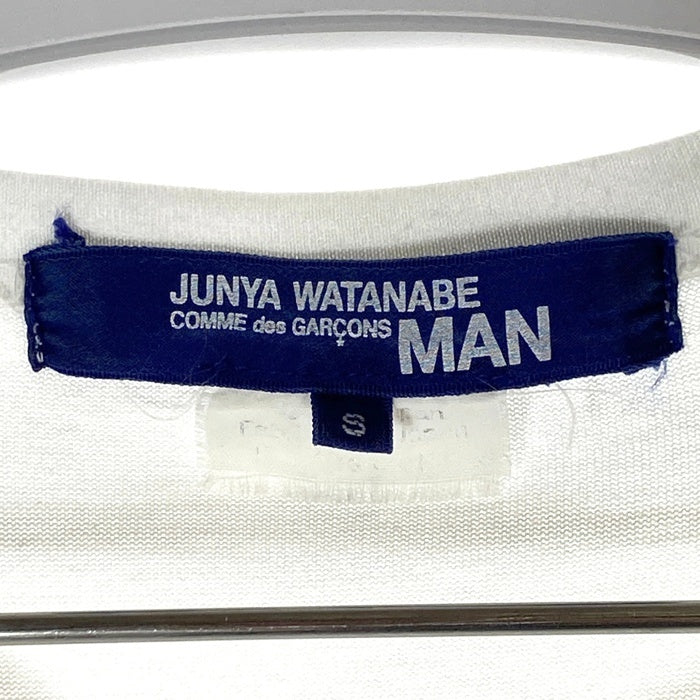 JUNYA WATANABE COMME des GARCONS MAN ジュンヤワタナベ コムデギャルソンマン WR-T003 AD2016 パッチワーク Tシャツ ホワイト sizeS 瑞穂店
