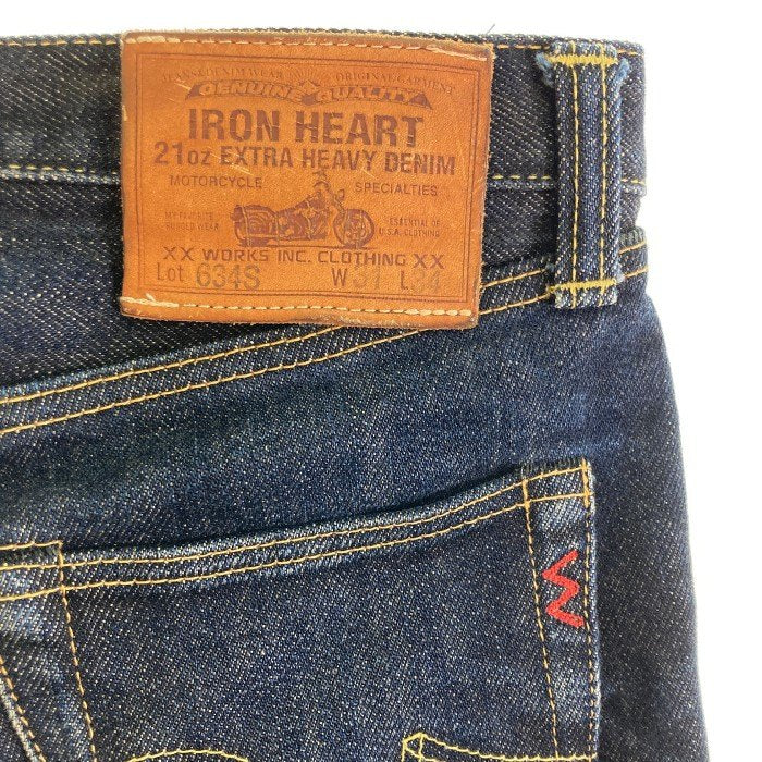 IRON HEART アイアンハート 634s 21oz w33 EXTRA HEAVY DENIM デニムパンツ インディゴ sizeW31 瑞穂店