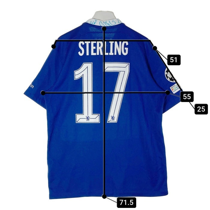 NIKE ナイキ Chelsea FC チェルシー 22-23 チャンピオンズリーグ 17 STERLING ホーム ユニフォーム ブルー sizeL 瑞穂店