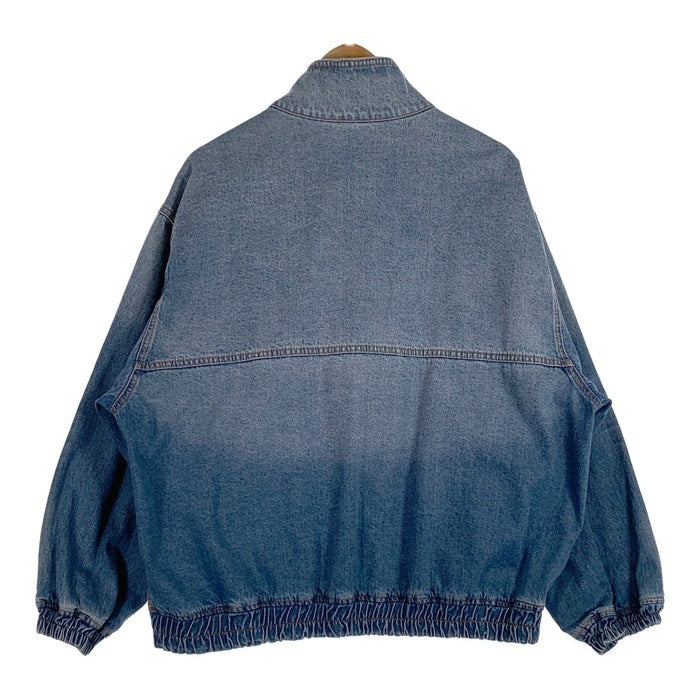 ADAM ET ROPE アダムエロペ 23SS ドライタッチデニム スタンドカラーブルゾン ジップアップジャケット ライトブルー GML-03080-A Size M 福生店