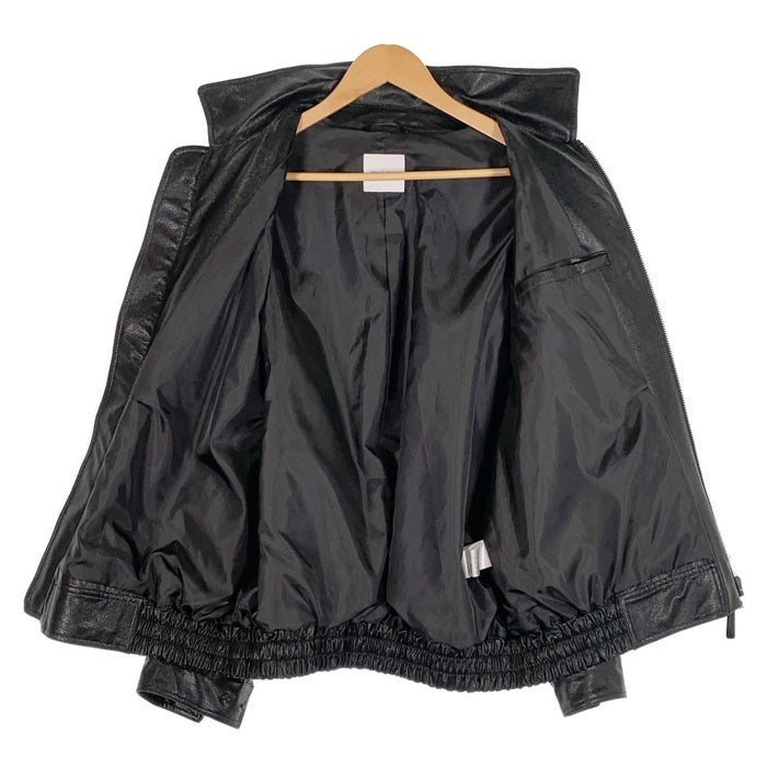 FREAK’S STORE フリークスストア FAUX LEATHER BLOUSON フェイクレザーブルゾン ジップアップジャケット ブラック Size M 福生店