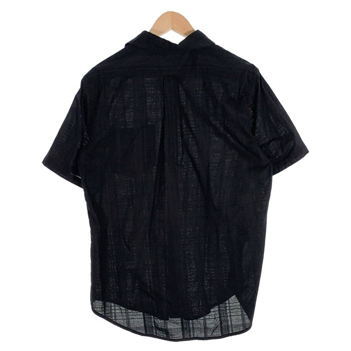 GANGSTERVILLE ギャングスタービル コットン 半袖 チェックシャツ ブラック 同色 GSV-16-SS-31 Size L 福生店