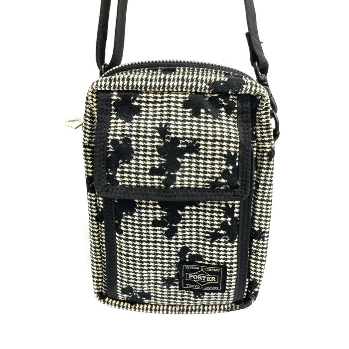 PORTER ポーター Disney ディズニー BEAMS BOY ビームスボーイ 総柄 ショルダーバッグ ブラック×ホワイト 瑞穂店