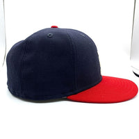 NEWERA ニューエラ FEAR OF GOD フィアオブゴット ESSENTIAL エッセンシャルズ ウール Atlanta Braves アトランタ ブレーブス 59FIFTY ベースボールキャップ ネイビー レッド Size 7 3/8 福生店