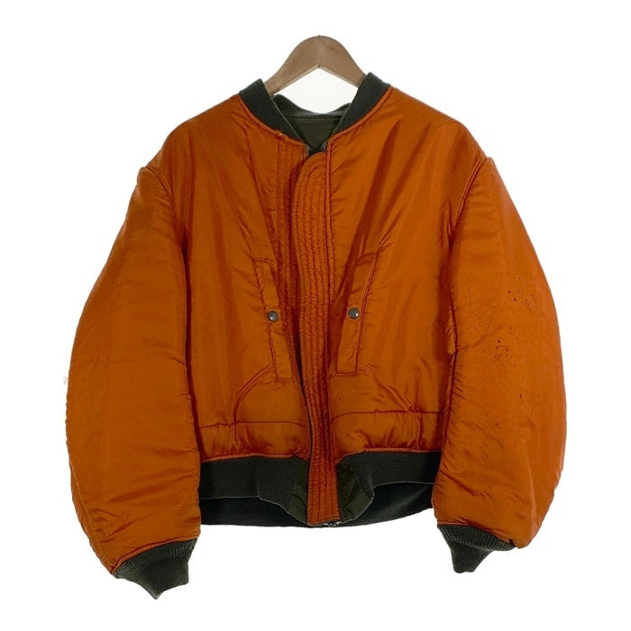 60`s U.S. ARMY 米空軍 SPORTS MASTERS スポーツマスター 縦ステッチ MA-1 ミリタリー フライトジャケット オリーブ 8415-818-7353 DSA-100-69-C-2767 Size L 福生店