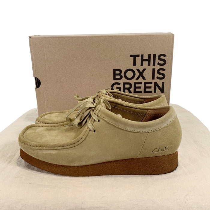 Clarks クラークス WALLABEE ワラビー スウェードシューズ ベージュ 61304065 Size UK7.5 (25.5cm) 福生店