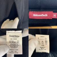 HIDE AND SEEK ハイドアンドシーク DUSTYCHAMP ダスティチャンプ Flame Hooded Sweat Shirt フレイム プルオーバースウェットパーカー ブラック Size M 福生店