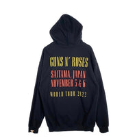 GUNS N' ROSES ガンズアンドローゼズ JAPAN TOUR 2022 プルオーバースウェットパーカー ブラック Size L 福生店