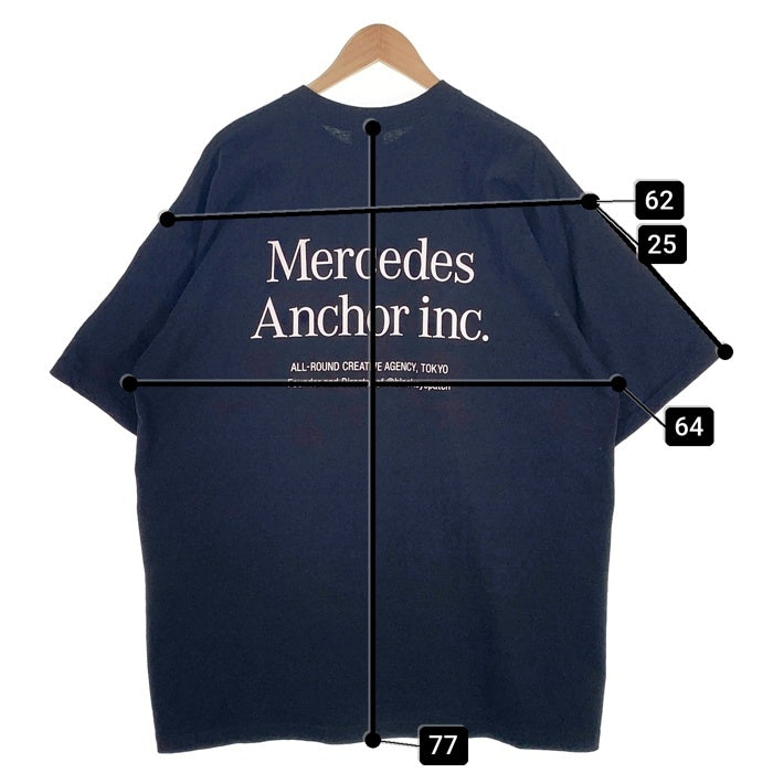 Mercedes Anchor inc. メルセデスアンカーインク プリントTシャツ ブラック PRO CLUB Size 2XL 福生店