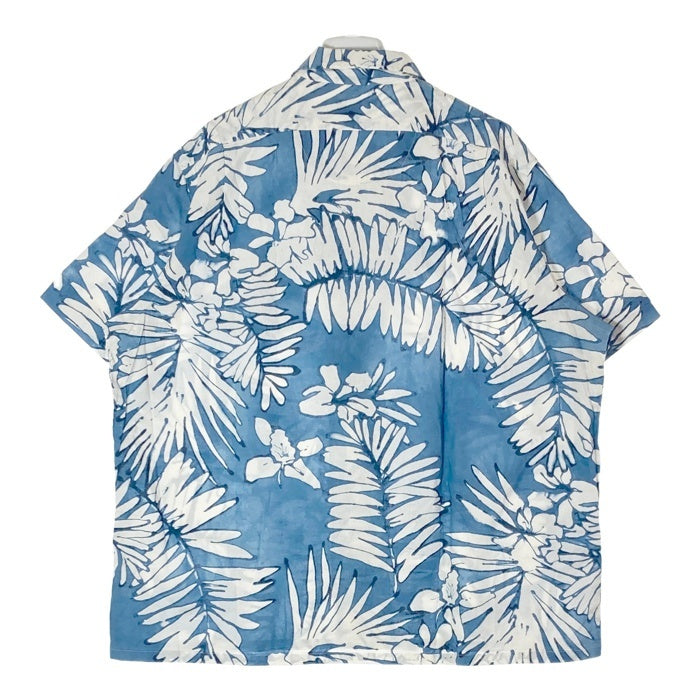 POLO RALPH LAUREN ポロラルフローレン コットン リネン オープンカラーシャツ ブルー 半袖 Size XXL 瑞穂店