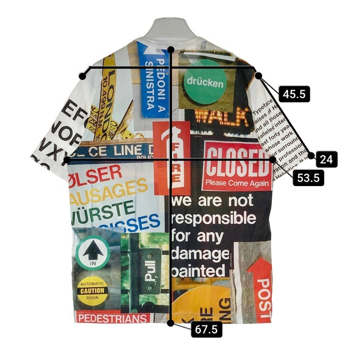 JUNYA WATANABE COMME des GARCONS MAN ジュンヤワタナベ コムデギャルソンマン WG-T001 AD2020 タイポグラフィー プリント Tシャツ ホワイト sizeM 瑞穂店