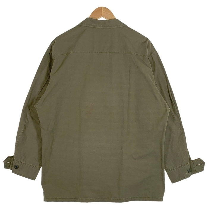 U.S.ARMY 米軍 ジャングルファティーグ ミリタリージャケット リップストップ オリーブ Size L 相当 福生店