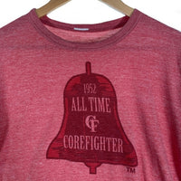 CORE FIGHTER コアファイター 霜降り 染み込みプリント Tシャツ レッド サンプル 2 Size M 相当 福生店