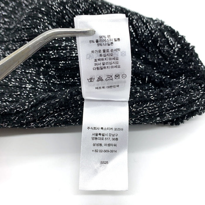 SUPREME シュプリーム SS25 OVERDYED BEANIE METALLIC オーバーダイド ビーニー メタリック ニットキャップ ブラック 福生店
