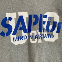 SAPEur サプール U OF S TIGER SWEAT タイガーバックプリント クルーネックスウェットトレーナー グレー Size XL 福生店