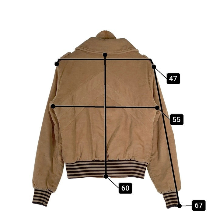 70's Levi's SKI リーバイス スキー コーデュロイ ジップアップ 中綿ジャケット ベージュ USA製 Size M 福生店