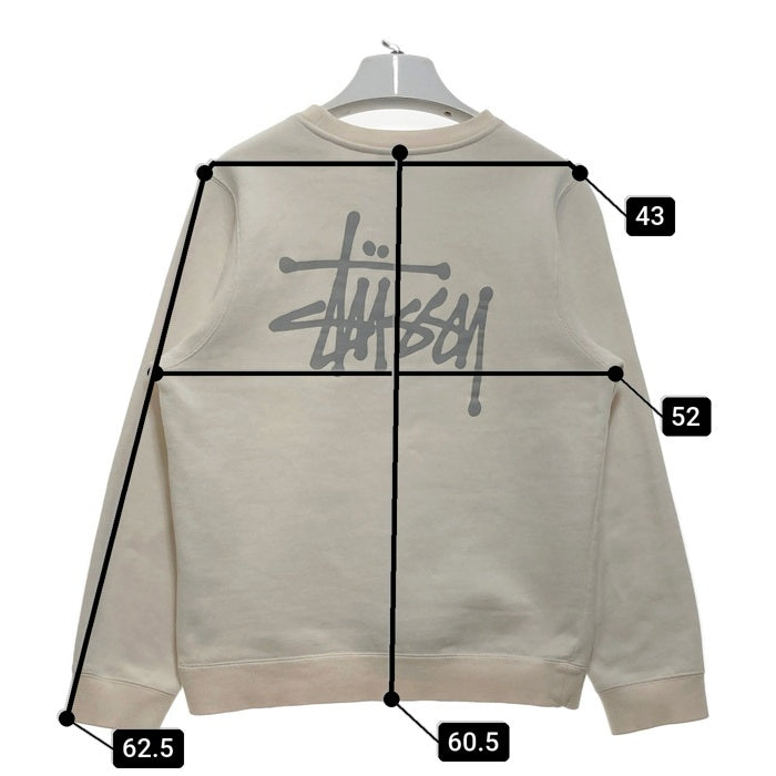 STUSSY ステューシー ショーンフォント スウェットトレーナー アイボリー sizeM 瑞穂店