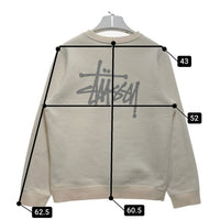STUSSY ステューシー ショーンフォント スウェットトレーナー アイボリー sizeM 瑞穂店