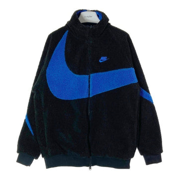NIKE ナイキ BQ6546-009 ビッグスウォッシュ リバーシブル ボアジャケット ビッグロゴ ブラック sizeM 瑞穂店