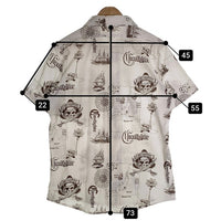 CORE FIGHTER コアファイター マルチプリント 半袖 コットンシャツ ホワイト スナップボタン 2 Size M 福生店