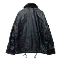 HOUSTON ヒューストン 8177 COW LEATHER N-1 DECK JACKET カウレザー デッキジャケット ブラック Size 44R 瑞穂店