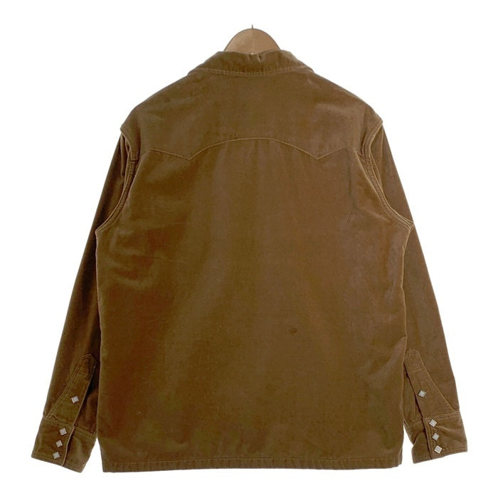 STEVENSON OVERALL Co. スティーブンソン オーバーオール UrbanLasso-UL1 ベロア ウエスタンシャツ ベージュ やや厚手 Size L 福生店