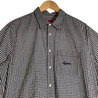 SUPREME シュプリーム 21SS Gingham S/S Shirt ギンガムチェックショートスリーブシャツ 半袖 ブラック ホワイト Size L 福生店