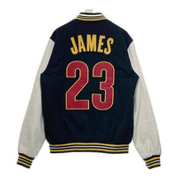 UNK NBA エヌビーエー キャバリアーズ 23 JAMES スタジャン ネイビーｘホワイト sizeL 瑞穂店