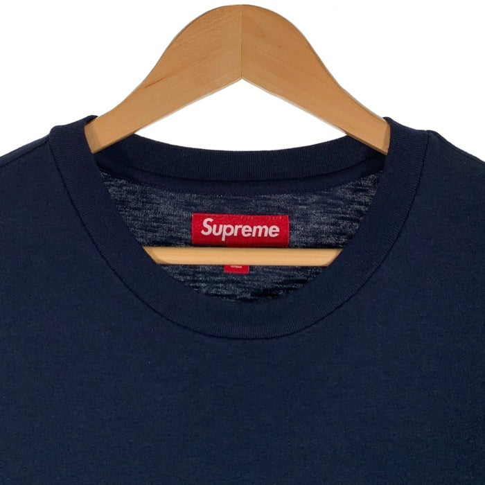 SUPREME シュプリーム 24AW 24AW Twill Applique S/S Top ツイルアップリケ ショートスリーブトップ Tシャツ ネイビー Size L 福生店