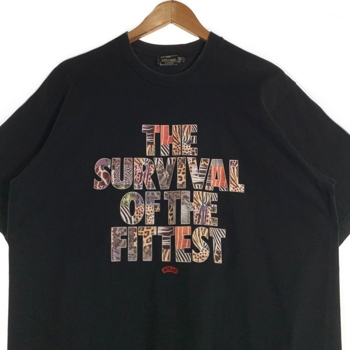 nitraid ナイトレイド CRAZY SAVANNA クレイジーサバンナ 半袖 Tシャツ ブラック Size XL 福生店