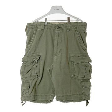 ABERCROMBIE&FITCH アバクロンビー＆フィッチ 加工 カーゴ ハーフパンツ カーキ sizeW33 瑞穂店