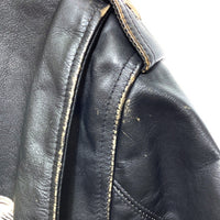Schott ショット GLAD HAND グラッドハンド ワンスター レザー ダブルライダースジャケット 加工 ハンドペイント ブラック 7659 Size XXL 瑞穂店