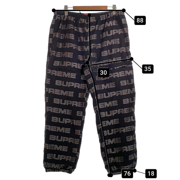 SUPREME シュプリーム 21SS Logo Ripstop Track Pant ロゴリップストップ トラックパンツ ブラック Size XL 福生店