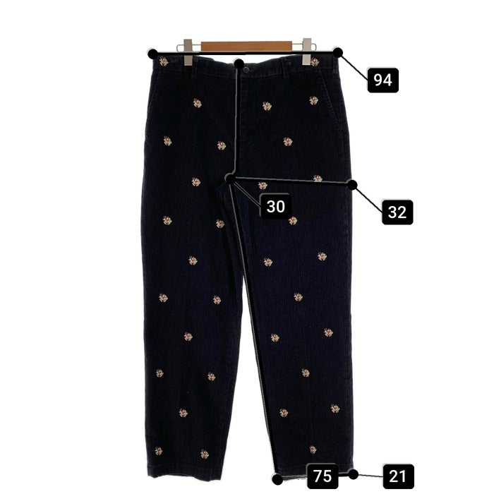 Brooks Brothers ブルックスブラザーズ コーデュロイパンツ サンタクロース刺繡 総柄 ブラック Size 38 福生店