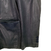 BARNEYS NEWYORK バーニーズニューヨーク シープスキン 2B テーラードジャケット ネイビー 本切羽 Size US 38 福生店