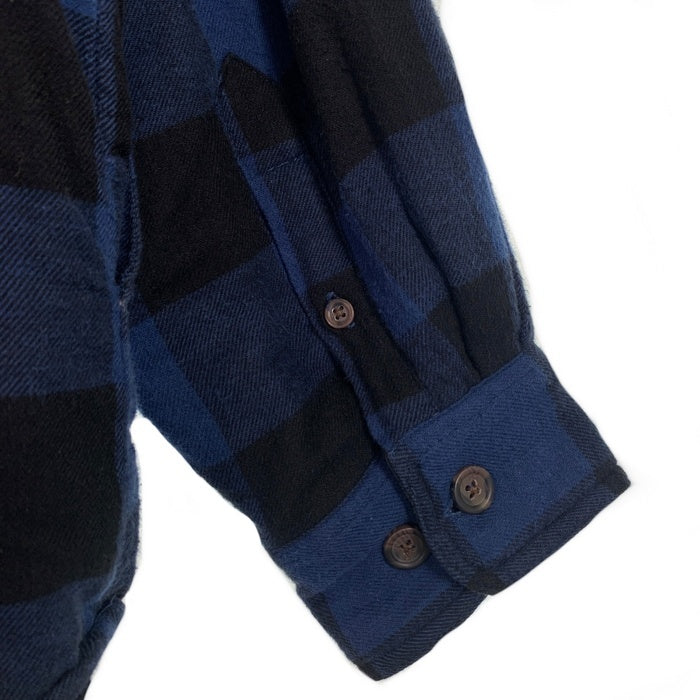 puritan ピューリタン quilted fabric Flannnel Shirts キルティング フランネルシャツ ブルー Size L 福生店
