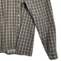 Ralph Lauren ラルフローレン GREGGOR 長袖 コットン チェック ボタンダウンシャツ ライトブルー ナチュラル Size L 福生店