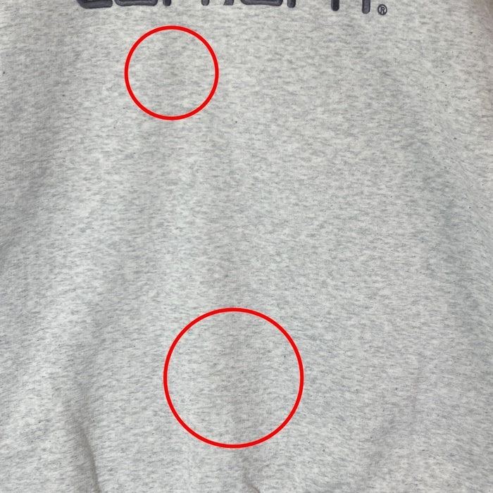 carhartt WIP カーハート TONARE SWEAT ロゴ刺繍 バイカラー スウェットトレーナー グレー sizeXXL※所々毛玉あり 瑞穂店