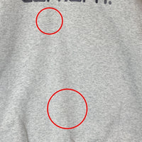 carhartt WIP カーハート TONARE SWEAT ロゴ刺繍 バイカラー スウェットトレーナー グレー sizeXXL※所々毛玉あり 瑞穂店